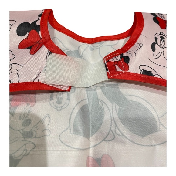 Disney Minnie Mouse Red and White Bib. Like new!! - Picture 6 of 8